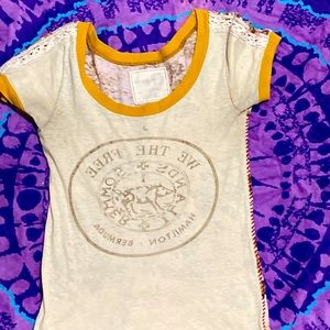 We the free extra small fitted t shirt